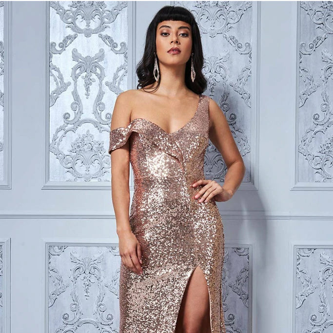 Champagne Dresses | Stunning Sequin ...